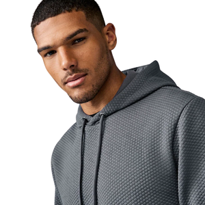 NEW Textured <b>Grey</b> Pullover Hoodie Unisex Premium Fabric Hooded <b>Sweatshirt</b> Casual Winter Streetwear Wholesale Manufacturer - Product Image 3