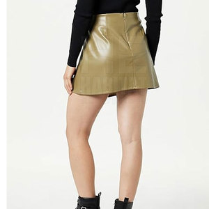 Diseña Tu Propio Logotipo, Minifaldas de Cuero Genuino para Mujer, Tela Suave y Cómoda, Corte Elegante - Product Image 2