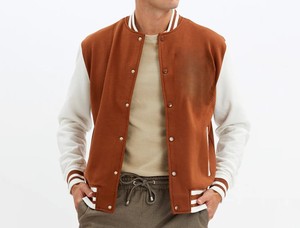 Blousons universitaires d'hiver pour hommes grandes tailles, coupe-vent, respirants, col montant, personnalisables avec logo, écologiques, vente en gros - Product Image 5
