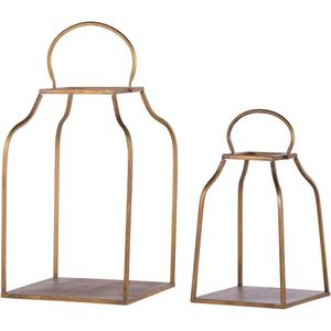 Elegant Handcrafted Metal Iron <b>Lantern</b> Votive <b>Candle</b> Holder Premium Antique Finish for Home Office Restaurant Christmas Decor - Product Image 2