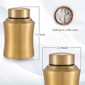 Foto personalizada pequeñas urnas de cremación para cenizas humanas recuerdo urna imagen de acero inoxidable Mini urnas personalizadas para oro humano - Product Image 6