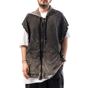 Sudadera con Capucha de Felpa 100% Algodón para Hombre, con Apliques Bordados, Impresión Digital, Mangas Extraíbles, Ecológica, Informal de Invierno, Última Tendencia - Product Image 3