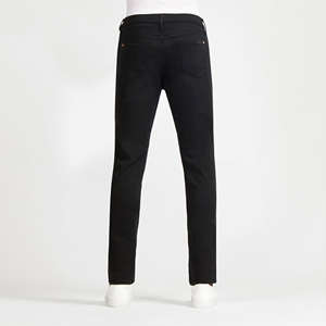 OEM Custom Streetstyle Vintage Stacked Heavy Denim <b>Men's</b> <b>Jeans</b> High <b>Waist</b> Button Zipper Solid Print Design Winter Spring Autumn - Product Image 2