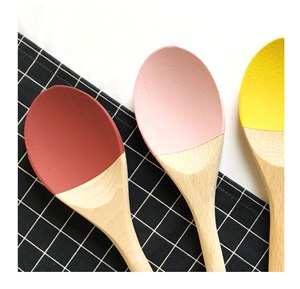 Ensemble de 4 cuillères en bois pour la cuisine, très vendues, fabriqué en Inde, comprenant un service à salade en bois - Product Image 3