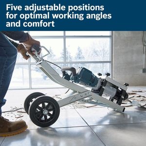 Martillo Demoledor Eléctrico de 35 Libras y 1-1/8 Pulgadas con Carro para Remoción de Pisos, Taladros Industriales de Demolición para Bricolaje con Batería - Product Image 2