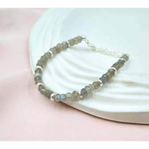 Blue Flashy Labradorite Crystal <b>Bracelet</b> & <b>Bangle</b> - Product Image 3