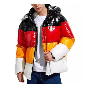 2025 Wholesale Manufacturer OEM Custom Fashion Puffer Jacket Men Winter Padded Jacket Shiny Hot Sale New Style - Product Image 1