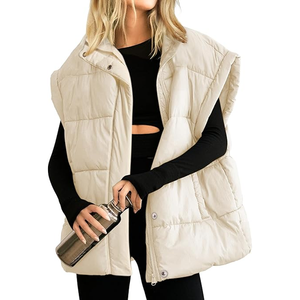 Chaleco Acolchado Sin Mangas 2025, Estilo de Moda Personalizado, Grueso, Cálido, de Invierno, para Mujer, Talla Grande - Product Image 1