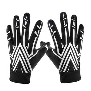 Gants de football américain légers et respirants personnalisés avec paume antidérapante, logo d'équipe extensible et meilleur prix - Product Image 6