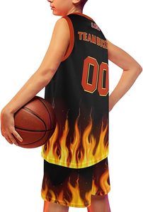 Ensembles d'uniformes de basket-ball de haute qualité, légers, respirants, grande taille, couleur personnalisée pour hommes adultes - Product Image 2