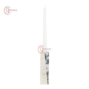 Handmade Rectangular Marble <b>Candle</b> Jar And <b>Stand</b> Unique Home Hotel Restaurant Decorative Other <b>Candle</b> Holders White Color - Product Image 1