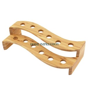 Plateau de verre à liqueur en bois de qualité supérieure support de verre à boire produit Offre Spéciale Design élégant support de verre de barre à un prix raisonnable - Product Image 5