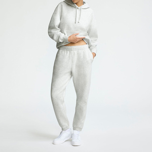 กางเกงวอร์มสตรีผ้าฟลีซผ้าฝ้าย100% โลโก้แบบลำลองกางเกงวิ่งสำหรับฤดูหนาว - Product Image 5