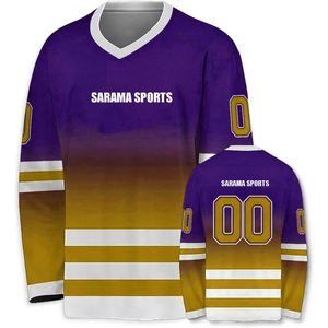 Alta calidad diferentes nombres números jugadores hockey sobre hielo Jersey personalizado hombres sublimación hockey sobre hielo camisetas y tops - Product Image 3
