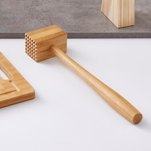 Attendrisseur en bois écologique pour steak outil de cuisson professionnel maillet marteau à viande prix bon marché - Product Image 1