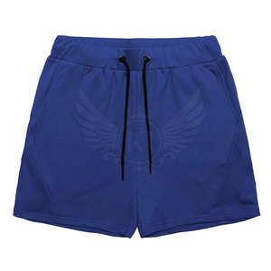 Custom Logo Men Summer Use Gym Shorts <b>Elastic</b> Waist Shorts Cotton Polyester Made Men Gym Shorts - Product Image 1