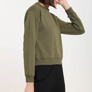 Venta al por mayor 100% algodón polar pulóver sudaderas con capucha para mujer logotipo personalizado Sudadera larga con capucha para el invierno - Product Image 2