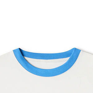 Camiseta de manga corta de 300gsm para hombre, Camiseta básica sólida de gran tamaño, camiseta cálida de calidad para mujer, camiseta lisa con cuello redondo y timbre - Product Image 2