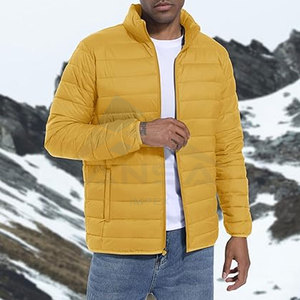Chaqueta acolchada para hombre OEM de primera calidad, abrigo de invierno empacable ligero, aislamiento cálido, tela resistente al agua, marca personalizada - Product Image 6