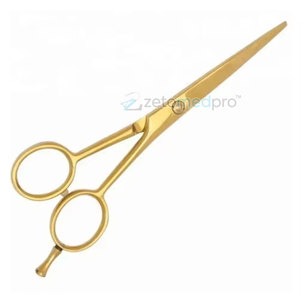 Stainless Steel Gold Plated Professional Barber <b>Scissors</b> Hair Cutting <b>Shears</b> for Stylists Barber <b>Scissors</b> - Product Image 6