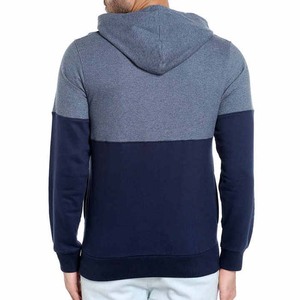 Couleur contrastée deux panneaux vêtements pour hommes sweats à capuche sweats à vendre coton polaire matériel Logo personnalisé pulls à capuche décontractés - Product Image 3
