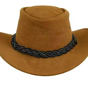 Chapeau de cowboy occidental unisexe de haute qualité, personnalisable en gros, réglable, pour l'extérieur, décontracté, toutes saisons, protection solaire, style chevalier - Product Image 6