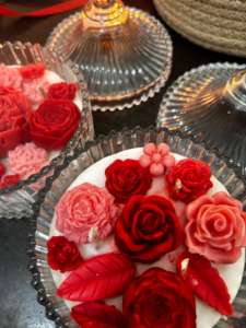 Vela Decorativa en Forma de Flor, Vela de Cera con Tema de San Valentín para Uso en el Hogar al Mejor Precio - Product Image 3