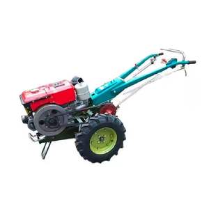 Venta al por mayor mejor 10HP de dos ruedas de la granja caminar Mini-Tractor pequeño de granja de mano con motor de bomba y caja de cambios Precio - Product Image 1