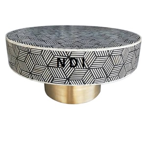 Marco de vidrio con mesa central superior de metal para el hogar, hotel, restaurante, casa, artículo de uso diario, mesa de centro de diseño glorioso - Product Image 3