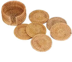 Dessous de verre en jute personnalisé de nouvelle conception Dessous de verre en jute de haute qualité élégant pour la maison, hôtel, dessus de table, utilisation de décor en gros - Product Image 5