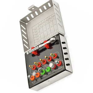 ชุดเครื่องมือขยายกระดูกฟันแบบแมนนวล สแตนเลสคุณภาพสูง ลดราคาพิเศษ ชุดยกไซนัส 12 ชิ้น เครื่องมือผ่าตัดสำหรับปลูกถ่ายแบบใช้ซ้ำได้ - Product Image 3