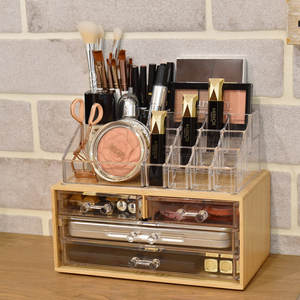 Organisateur de maquillage DreamCraft à 4 compartiments - Solution de rangement efficace pour les produits de beauté Fabriqué au Vietnam - Product Image 3