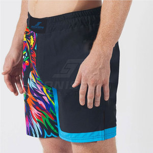 Shorts d'entraînement MMA personnalisables de haute qualité pour hommes, style tendance, vêtements de sport en polyester, logo personnalisé, faible MOQ, prix raisonnable, OEM, gym - Product Image 2