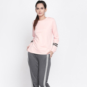 Sweat-shirt femme 100% coton de haute qualité longue longueur respirant hiver O cou impression personnalisée Logo avant - Product Image 3