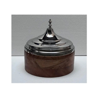 Cazuela de madera con incrustaciones de perlas para madre, calentador de alimentos de acero inoxidable, juegos de utensilios de cocina