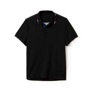 Venta al por mayor de polo de deportes al aire libre con logotipo impreso personalizado secado rápido 100% algodón ajustado transpirable para tenis correr polo hombres - Product Image 3