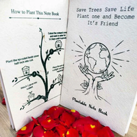 Cuaderno de papel personalizable A4/A5/A6, resistente al agua, papel de semilla plantable, diario en blanco, cuaderno personalizado