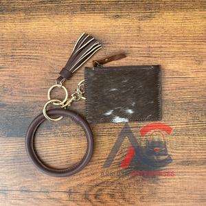 Monedero de cuero genuino Unisex con cremallera, monedero con bolsillo para llaves, tarjeteros para hombres y mujeres, billetera corta multifuncional - Product Image 1