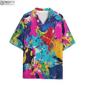 Blusas y camisas de lujo con estampado 3D de gran tamaño para mujer, Tops de oficina a la moda con solapa, Camisas de playa, ropa de moda para mujer - Product Image 4