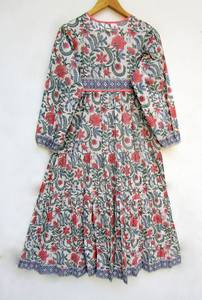 Verano Boho elegante playa vestidos de una pieza mujeres Vintage lunares volante Maxi vestido botón decoración tamaño libre incluyendo 6XL - Product Image 3