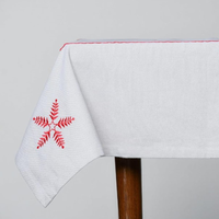 Nappe de table haut de gamme en coton tissé, personnalisable, imprimée, durable, de luxe léger, imperméable, résistante à la chaleur, avec franges, élégante pour table basse