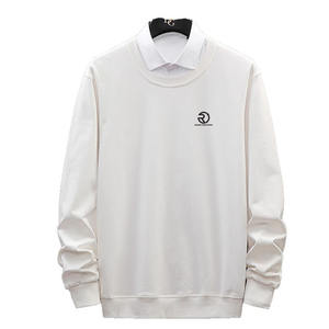 Top Premium Heavyweight hommes sweat à la mode marque sweat personnalisé couleur unie imprimé lavé sauté col rond Style - Product Image 4