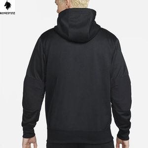 เสื้อฮู้ดแบบสวมหัวของผู้ชายผ้า100% น้ำหนักเบาผ้าเทอร์รี่ผ้าฝ้ายโพลีเอสเตอร์ลายสีพื้นดีไซน์ตามสั่ง - Product Image 2