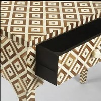 Table console de luxe pour la maison avec incrustation de nacre