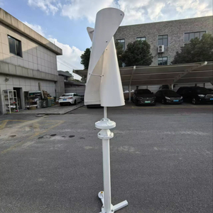 Mini generador de turbina eólica de alta eficiencia, cuerpo de aluminio fundido a presión, imán permanente de velocidad del viento de arranque bajo, 100W-400W, 2 unidades - Product Image 2