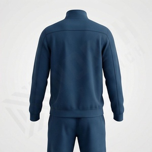 Chándal Unisex al por Mayor, Sudadera Sublimada Personalizada de Alta Calidad, Ajustada, para Hombre, Invierno, Cuello Alto, Sólida, Deportiva, para Correr - Product Image 2