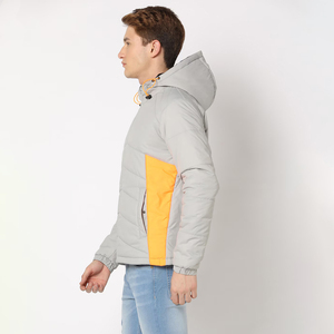 Chaqueta Acolchada Larga y Delgada para Hombre de Invierno con Logotipo Frontal, Colores Personalizados y Prenda Exterior Informal Ligera - Product Image 2
