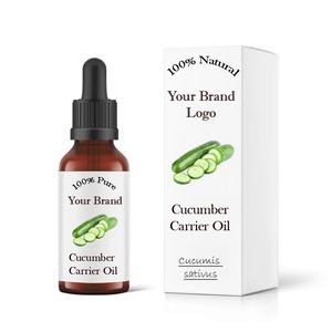 Alta calidad Cucumis Sativus grado cosmético prensado en frío aceite portador Spa bienestar aceite de pepino para pedidos a granel - Product Image 2