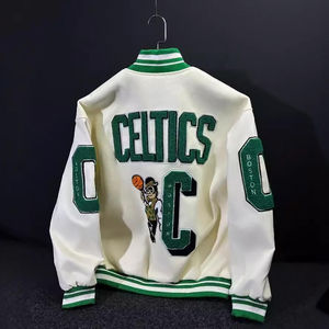 Men's Classic <b>Vintage</b> Baseball <b>Bomber</b> Style Varsity <b>Jacket</b> Custom Made with Wool and Cow Skin Leather - Product Image 6