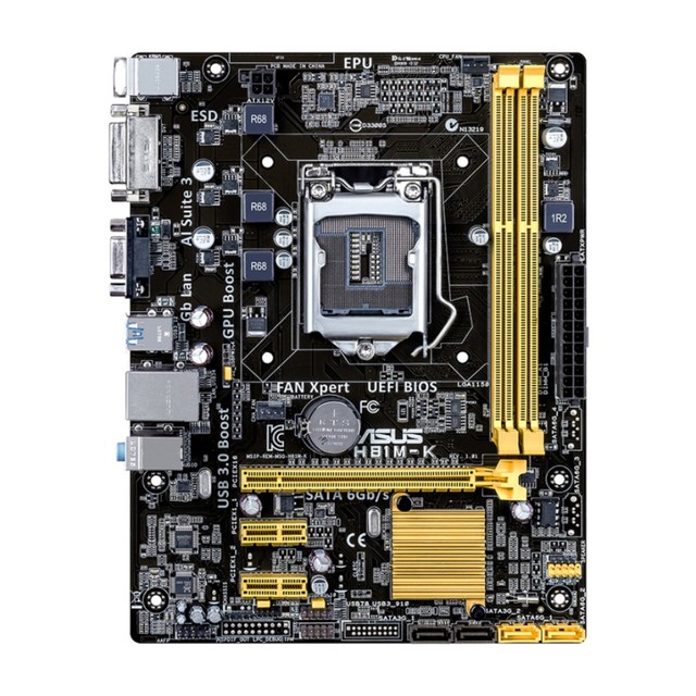 NEW for asus H81M-K LGA 1150 Pin Desktop Computer Motherboard